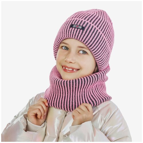 шерстяные шарф kapika для девочки, розовый