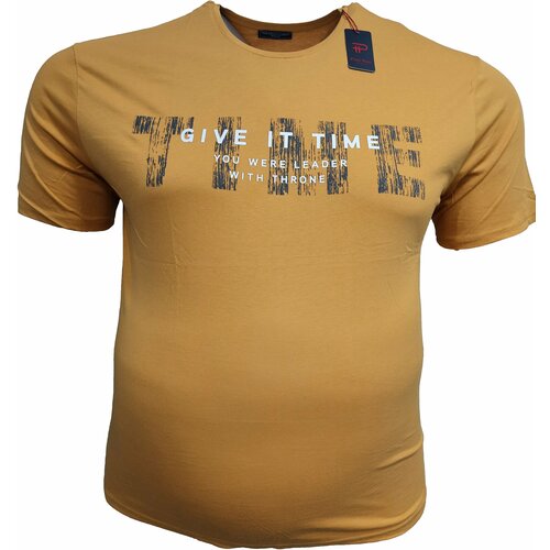 мужская футболка с коротким рукавом pinepeto, коричневая