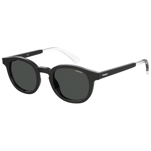 мужские круглые солнцезащитные очки polaroid, черные