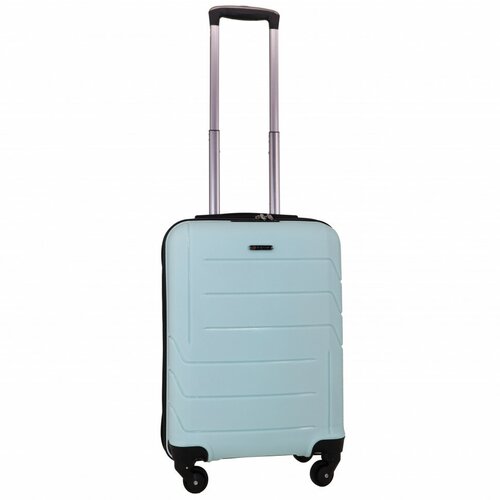 женский чемодан rion+, голубой