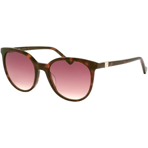 женские круглые солнцезащитные очки yalea, коричневые
