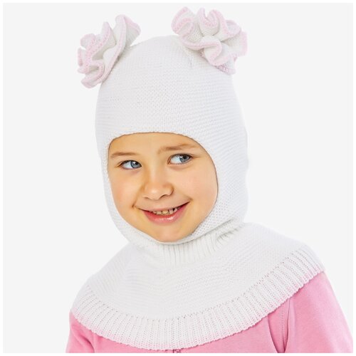 шерстяные шапка kapika для девочки, молочная