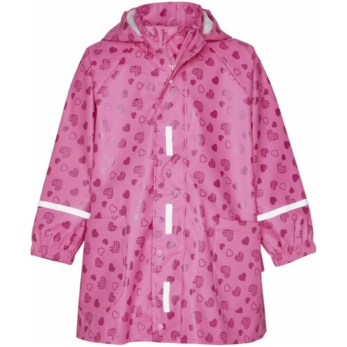пальто с капюшоном playshoes для девочки, розовое