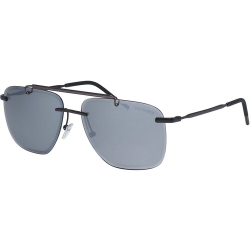 мужские квадратные солнцезащитные очки trussardi, серые