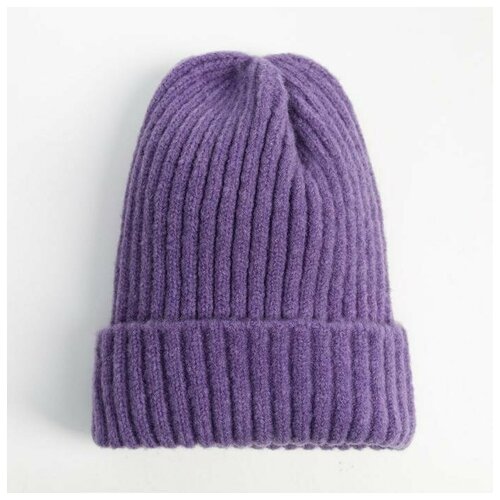 вязаные шапка promarket для мальчика, фиолетовая