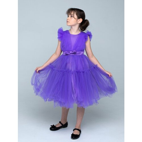 нарядные платье princes для девочки, фиолетовое
