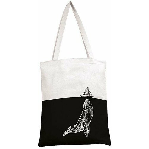 женская сумка-шоперы арт и дизайн, черная