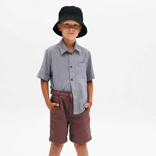 повседневные шорты minaku для мальчика, коричневые