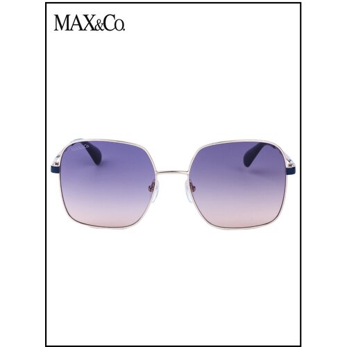женские солнцезащитные очки max & co, золотые