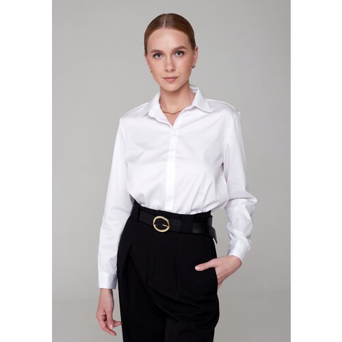 женская рубашка с длинным рукавом irina egorova, белая