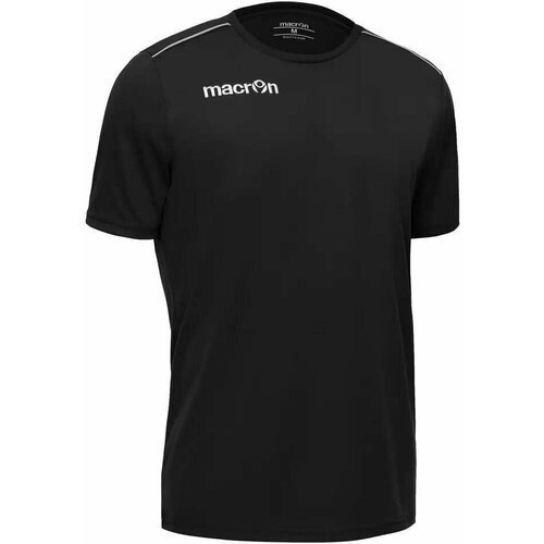 мужская футболка с круглым вырезом macron, черная