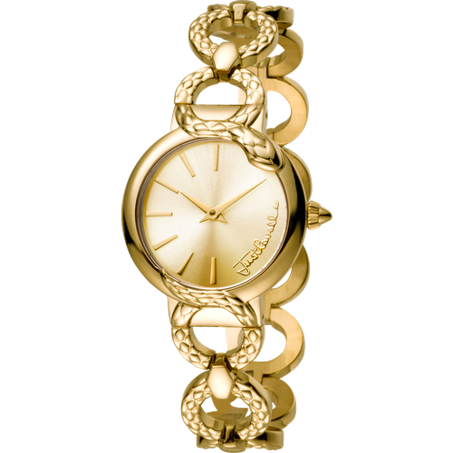 женские часы just cavalli, золотые