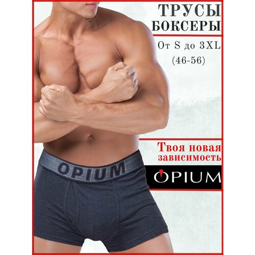 мужские трусы-боксеры opium, синие