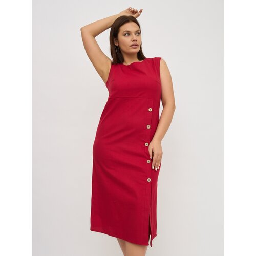 женское платье-футляр brandstoff, красное