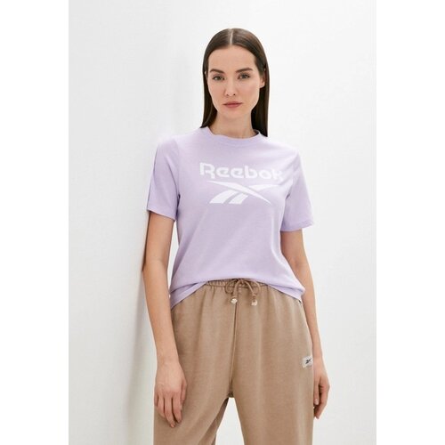 женская спортивные футболка reebok, фиолетовая