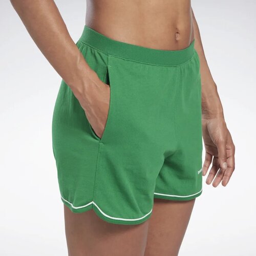 женские спортивные шорты reebok, зеленые