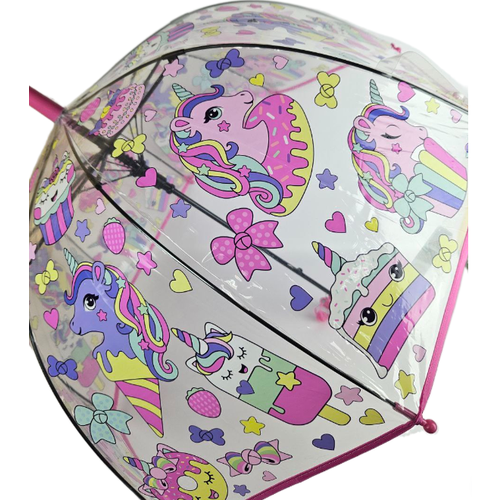 зонт-трости galaxy для девочки, розовый