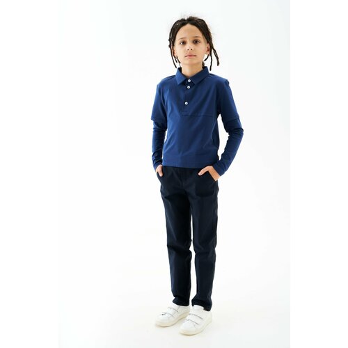 классические брюки matematika для мальчика, синие