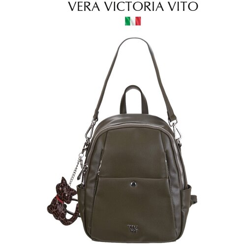 женский рюкзак для обуви vera victoria vito, зеленый