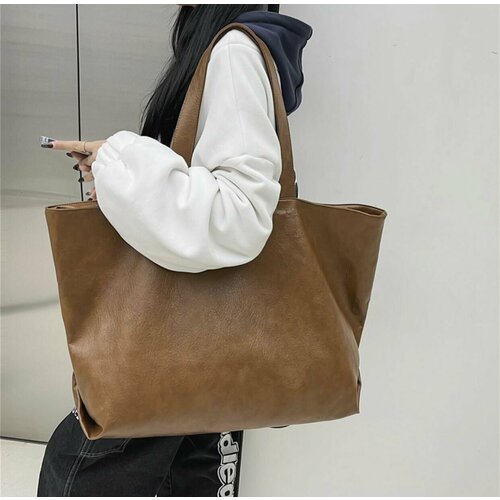 сумка-шоперы loe chi, коричневая