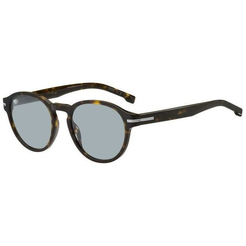 мужские круглые солнцезащитные очки boss, коричневые