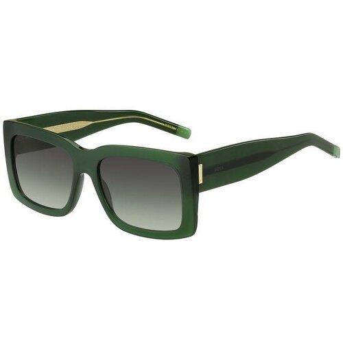 женские солнцезащитные очки кошачьи глаза boss, зеленые