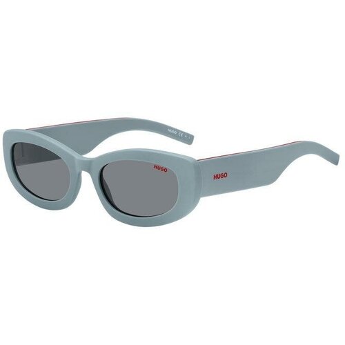 женские солнцезащитные очки кошачьи глаза hugo, голубые