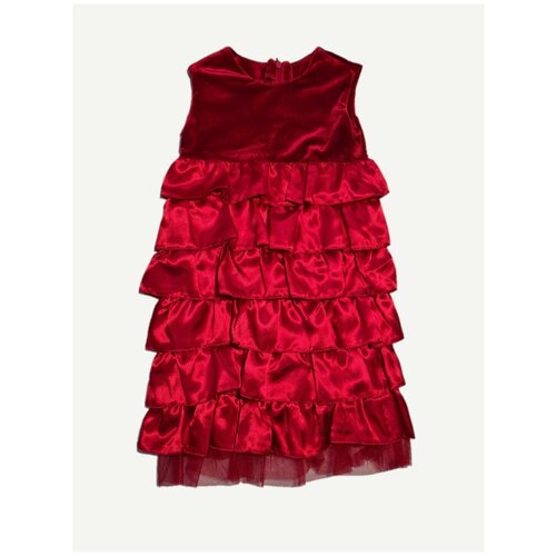 платье без бренда для девочки, красное