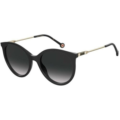 женские круглые солнцезащитные очки carolina herrera, черные