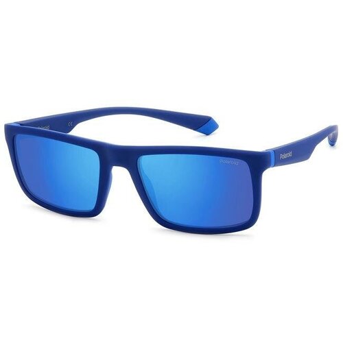 мужские солнцезащитные очки polaroid, голубые