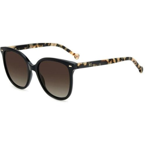 женские круглые солнцезащитные очки carolina herrera, коричневые