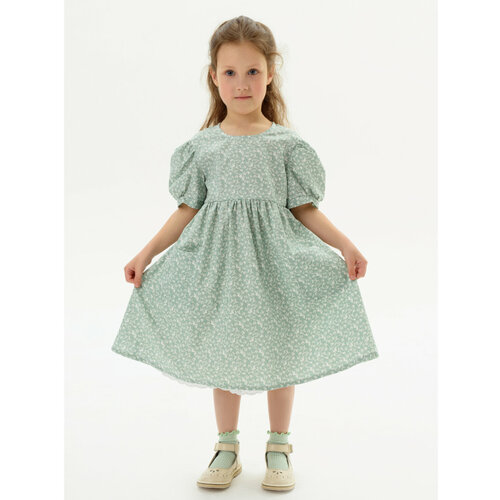 платье мини мирмишелька для девочки, зеленое