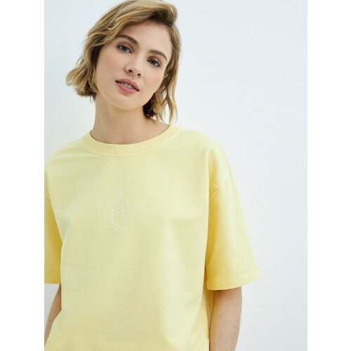 женская футболка zarina, желтая