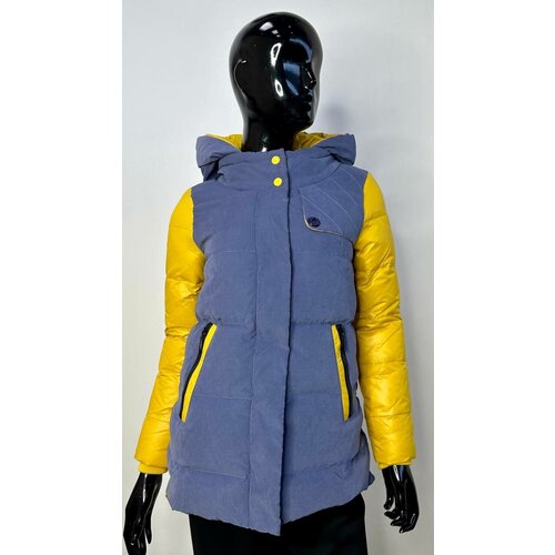 женская куртка с капюшоном max, желтая
