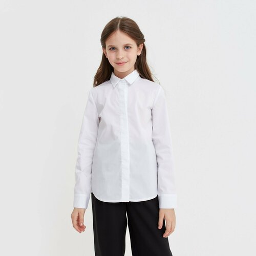 блузка minaku для девочки, белая