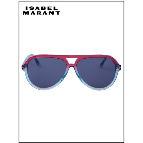 женские авиаторы солнцезащитные очки isabel marant, бордовые