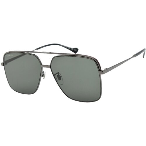 женские авиаторы солнцезащитные очки gucci, серебряные