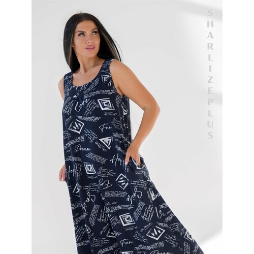 женское платье с завышенной талией ш’аrliзе, синее
