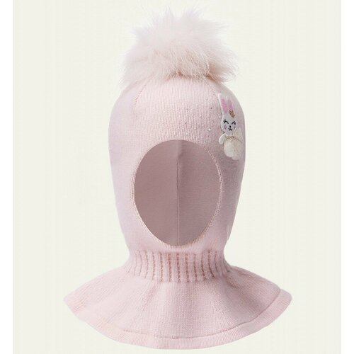 шерстяные шапка kotik для девочки, розовая