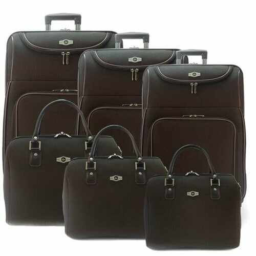женский чемодан borgo antico, коричневый