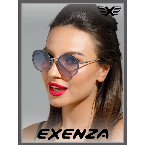 женские солнцезащитные очки exenza, серебряные