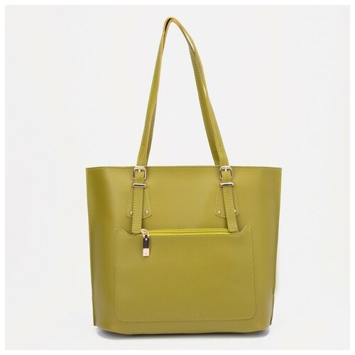 женская сумка-шоперы кнр, зеленая