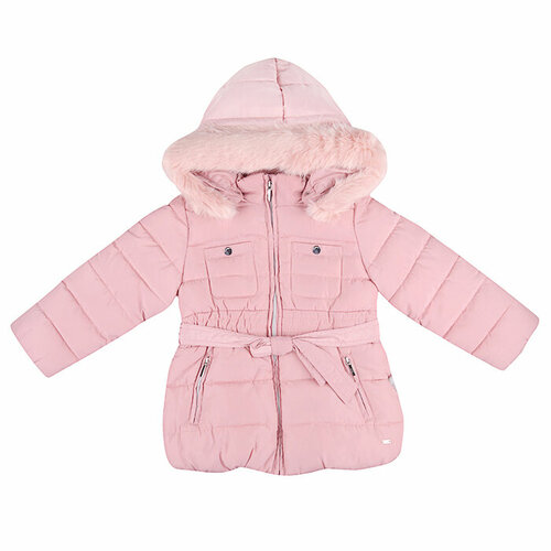 утепленные куртка mayoral для девочки, розовая
