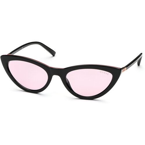 женские солнцезащитные очки кошачьи глаза guess, черные