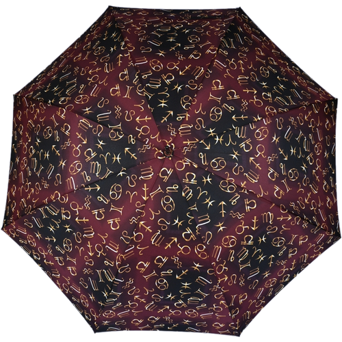 женский зонт-трости zest, бордовый