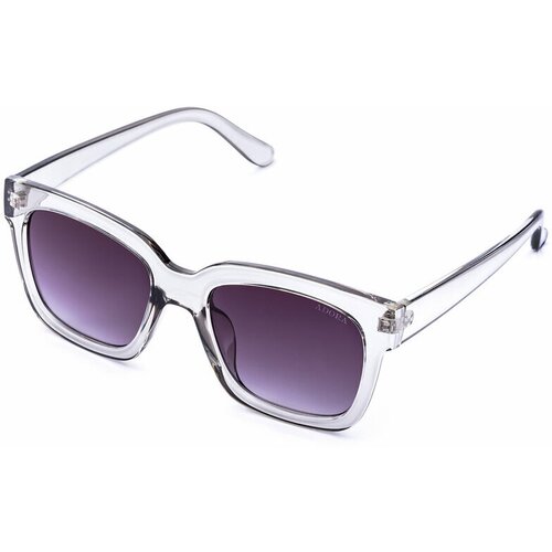 женские квадратные солнцезащитные очки alberto casiano, серебряные