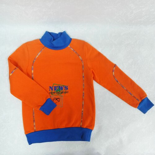 свитер без бренда для мальчика, оранжевый