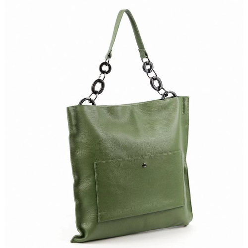 женская кожаные сумка fuzi house, зеленая