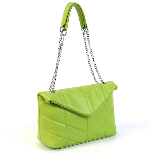 женская кожаные сумка fuzi house, зеленая