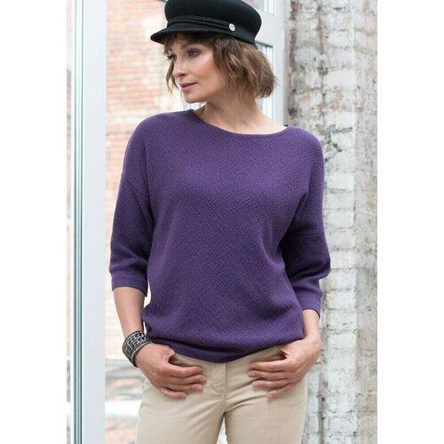 женский вязаные свитер shella, фиолетовый